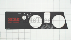 Scag 482508 Instrument Panel Decal, Upper - image 1