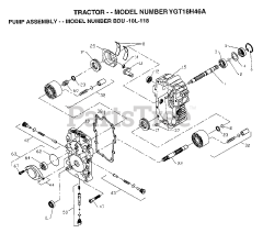 Electrolux/AYP Y GT 18H46 A - Electrolux/AYP Garden Tractor (1997) PUMP ASSEMBLY