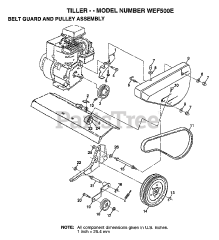 Weed Eater WE F500 E - Weed Eater Tiller (1998)