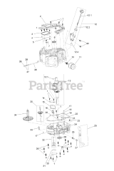 Exmark RAE708GEM60300 - Exmark 60" Radius E-Series Zero-Turn Mower, Exmark 708 (SN: 400000000 - 402082299) (2017) Crankcase and Crankshaft Assembly