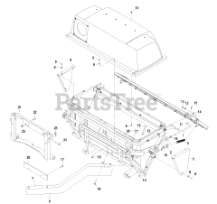 Exmark LHPUVD4448 - Exmark Ultra Vac QDS Bagger for 44" & 48" Lazer HP Mower (SN: 720000 - 789999) (2008)