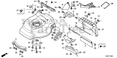 Honda HRR216 K6 VXAA (MZCG) - Honda 21" Walk-Behind Mower, Made in USA (SN: MZCG-8000001 - MZCG-8199999) CUTTER HOUSING (1)