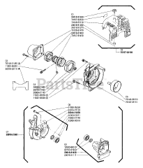 Shindaiwa F 230 - Shindaiwa String Trimmer Fan Cover, Crank Case S, Crank Case M, Cylinder Cover
