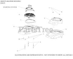 Kohler XT675-3093 - Kohler XT Series Engine, Made for John Deere, 6.75 ft-lbs, 149cc 06 Blower Housing