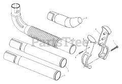 McCulloch MAC 325 BP (41AR320G077) - McCulloch Blower Blower Tubes