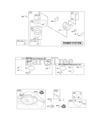 Briggs & Stratton 123J02-0100-E1 - Briggs & Stratton Vertical Engine Carburetor, Fuel Supply