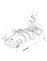 White Outdoor Z-165 (53CA1A3G190) - White Outdoor 42" Zero-Turn Mower Parking Brake &amp; Linkage