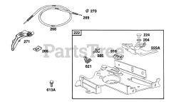 Briggs & Stratton 161432-0127-01 - Briggs & Stratton Horizontal Engine Controls