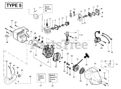 Weed Eater FL - Weed Eater Featherlite String Trimmer, Type 5 Engine Assembly Type 5