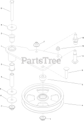 Toro 74055 TA (4000) - Toro 60" Z Master Zero-Turn Mower (SN: 415400000 - 416274271) Idler Arm Assembly No. 139-1087