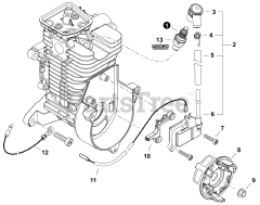 Echo PB-5810 H - Echo Backpack Blower (SN: P63215001001 - P63215999999) Ignition
