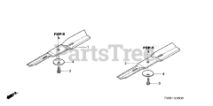 Honda CD3813 A (RAG) - Honda 38" Mower Deck, Made in Japan (SN: RAG-0000001 - RAG-9999999) ROTARY BLADE (CD3813)