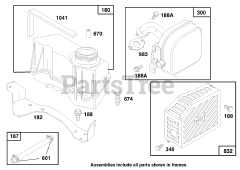 Toro 20464 - Toro Super Recycler Walk-Behind Mower (SN: 079000001 - 079999999) (1997) Engine Gts 150 7