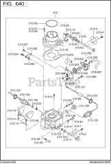 Subaru Robin EH650DC0551 (EH65) - Subaru Robin Engine 640 Carburetor