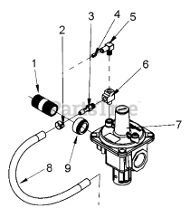 Briggs & Stratton 076161-02 - Briggs & Stratton 60kW Liquid Cooled Home Standby Generator Engine Service Parts - 5.7L - Regulator (315092)