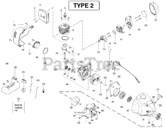 Poulan Pro PP 25 - Poulan Pro String Trimmer, Type 2 Engine Type 2