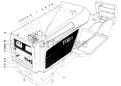 Toro 57356 (11-42) - Toro Lawn Tractor (SN: 000000001 - 000999999) (1980)