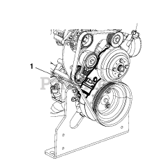 Briggs & Stratton 076161-02 - Briggs & Stratton 60kW Liquid Cooled Home Standby Generator Engine Service Parts - 5.7L - Water Pump (315902)