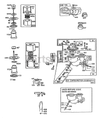 Briggs & Stratton 80352-9431-34 - Briggs & Stratton Horizontal Engine Carburetors and Air Cleaners