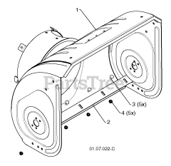 Husqvarna ST 276 EP (961910039-06) - Husqvarna 30" Snow Blower (2012-08) AUGER HOUSING &amp; IMPELLER 2