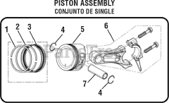PowerStroke PS 903500 B - PowerStroke 3500 Watt Generator General Assembly - Piston Assembly