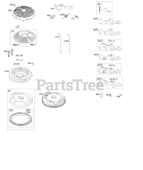 Briggs & Stratton 445677-0827-E1 - Briggs & Stratton Vertical Engine Flywheel, Controls