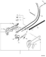 Echo EA-500 - Echo Earth Auger (SN: E02103001001 - E02103999999) Throttle Control, Ignition Switch, Throttle Cable