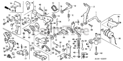 Honda GD410 VAA (GPA) - Honda Engine, Made in Japan (SN: GPA-1000001 - GPA-1021879) CONTROL LEVER