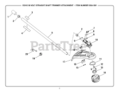 Echo SSA-58V (307340001) - Echo Straight Shaft Trimmer Attachment, Revision 03 (2018-03)