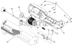 Ryobi 130r (41AC130A034) - Ryobi String Trimmer, Electric Motor And Housing Parts