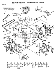 Electrolux/AYP Y 1844 B - Electrolux/AYP Lawn Tractor (1992)