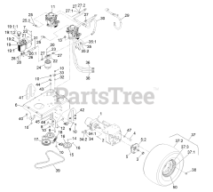 Exmark VTS651KA484 - Exmark 48" Vantage S-Series Stand-On Mower, Kawasaki FX651V (SN: 313000000 - 313999999) (2013) Ground Drive Assembly