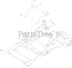 Toro 74909 TE (6000) - Toro 132cm Z Master Zero-Turn Mower, Side-Discharge Deck (SN: 316000001 - 316999999) (2016) SEAT MOUNT ASSEMBLY