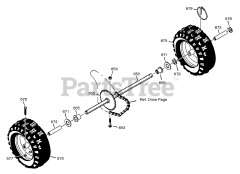 Scotts 622518x31C - Scotts 22" Snow Thrower (2001) Wheels