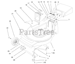 Toro 20913 - Toro 48cm Rear Bagging Walk-Behind Mower (SN: 079000001 - 079999999) (1997)