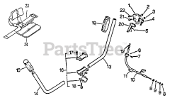Echo SRM-2501 - Echo String Trimmer (SN: 043001 - 061968) Handles, Throttle, Stop Switch, Harness