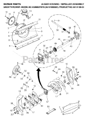 Husqvarna 9027 STE (961910003-02) - Husqvarna 27" Snow Blower (2007-01) AUGER HOUSING &amp; IMPELLER