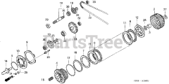 Honda H5518 NA2/D (TZAC) - Honda Multi-Purpose Tractor, Made in Japan (SN: TZAC-3500001 - TZAC-3599999) CLUTCH