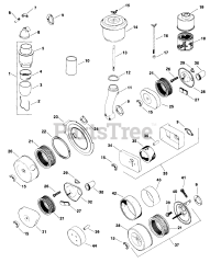 Kohler K181-30335 - Kohler K-Series Engine, Made for John Deere, 8hp, 6kW Air Intake 1-2-712 TP-2045-B