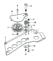Cub Cadet 59A30046 (59A30046150) - Cub Cadet Power Assist Twin Bagger (2016 & After) Idler Mount Assembly