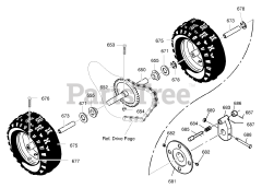 Murray 633129x54B - Murray 33" Snow Thrower (2001) Wheels