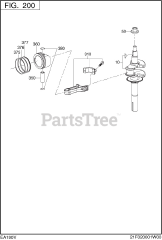 Subaru Robin EA190V50010 (EA190V) - Subaru Robin Engine 200 Crankshaft