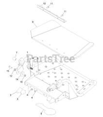 Exmark VTS541KA363CA - Exmark 36" Vantage S-Series Stand-On Mower, Kawasaki, CARB (SN: 313000000 - 313999999) (2013) Platform Assembly No. 116-3523