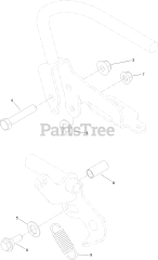 Toro 72523 - Toro 60" GrandStand Multi-Force Stand-On Mower (SN: 411600000 - 999999999) Control Handle Assembly No. 132-5158
