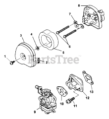 Green Machine 3000 B (UT-26035-B) - Green Machine String Trimmer Air Filter &amp; Carburetor