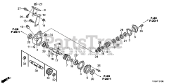 Honda HS1336 I A (SBAJ) - Honda 36" Snow Blower, Made in Japan (SN: SBAJ-5000001 - SBAJ-9999999) AUGER TRANSMISSION
