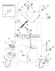 Murray MS 18542 (96044000800) - Murray 42" Lawn Tractor (2013)