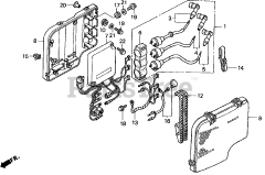 Honda BF30 AY LRSA (BAWS) - Honda Marine Engine, Made in Japan (SN: BAWS-3200001 - BAWS-9999999) IGNITION COIL (1)