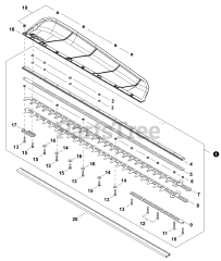 Echo DHCS-3400 - Echo Hedge Trimmer, Battery (SN: E81300001001 - E81300999999)