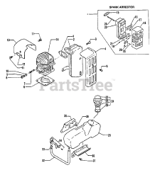 Echo DM-9 - Echo Duster / Mister Engine, Exhaust, Fuel Sys